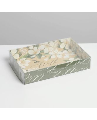Коробка для кондитерских изделий With love , 17 × 12 × 3 см арт. СМЛ-189798-1-СМЛ0007150241