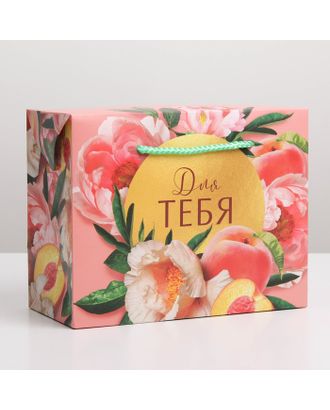 Пакет—коробка Flower, 23 × 18 × 11 см арт. СМЛ-213460-1-СМЛ0007150701
