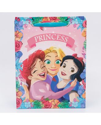 Пакет подарочный "Princess", Принцессы, 31х40х11,5 см арт. СМЛ-214563-1-СМЛ0007153507