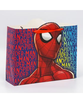 Пакет подарочный "Spider-man", Человек-паук, 40х31х11,5 см арт. СМЛ-213753-1-СМЛ0007153515