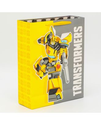 Пакет подарочный "Transformers", Трансформеры, 31х40х11,5 см арт. СМЛ-219104-1-СМЛ0007153525