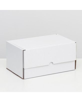 Коробка самосборная "Почтовая", белая, 30 х 20 х 15 см, арт. СМЛ-169097-1-СМЛ0007159608