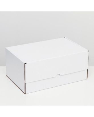 Коробка самосборная "Почтовая", белая, 40 х 27 х 18 см, арт. СМЛ-169099-1-СМЛ0007159610