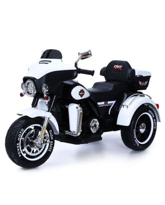 Электромотоцикл "Трайк", 2-х местный, 2 мотора, цвет черно-белый арт. СМЛ-195541-1-СМЛ0007163372