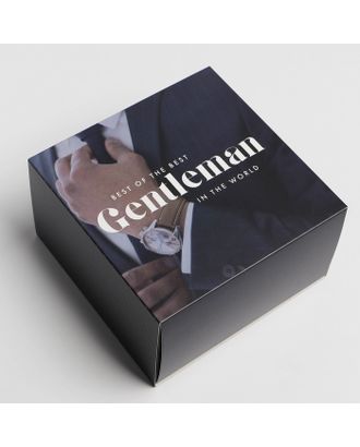 Коробка складная «Джентельмен», 20 × 15 × 8 см арт. СМЛ-193699-3-СМЛ0007182174
