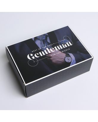Коробка складная «Джентельмен», 16 × 23 × 7.5 см арт. СМЛ-197267-1-СМЛ0007182220
