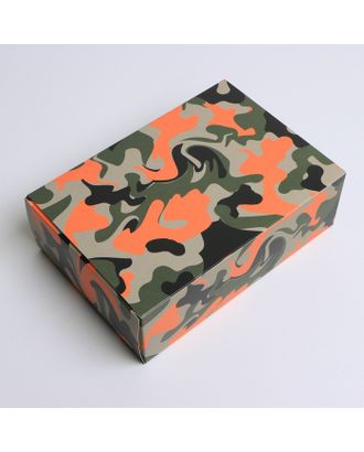 Коробка складная «Милитари», 16 × 23 × 7.5 см арт. СМЛ-197269-1-СМЛ0007182221