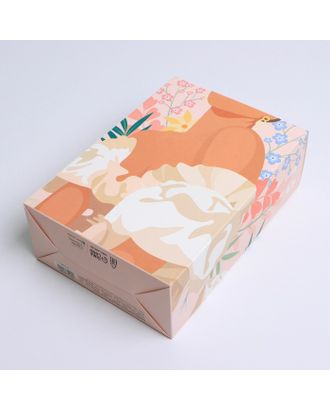 Коробка складная «Девушка в цветах», 16 × 23 × 7.5 см арт. СМЛ-197619-1-СМЛ0007182229