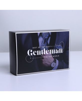 Коробка складная «Джентельмен», 16 × 23 × 7.5 см арт. СМЛ-197267-2-СМЛ0007182231