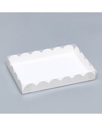 Коробочка для печенья, белая, 22 х 15 х 3 см арт. СМЛ-200792-1-СМЛ0007184424