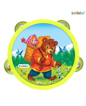 ZABIAKA Музыкальная игрушка бубен "Машенька и медведь!" SL-05396 арт. СМЛ-220967-1-СМЛ0007291150