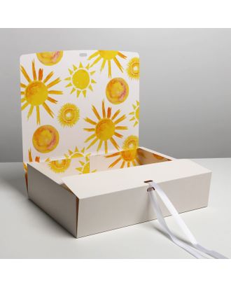Коробка складная двухсторонняя «Коробка», 20 × 18 × 5 см арт. СМЛ-187952-3-СМЛ0007293422