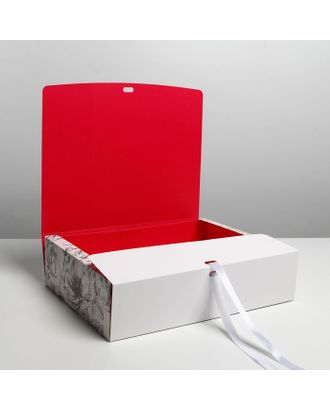 Коробка складная двухсторонняя «ЧБ», 20 × 18 × 5 см арт. СМЛ-187958-3-СМЛ0007293425