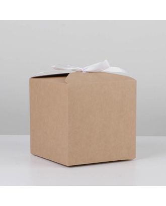 Коробка складная крафтовая 12 х 12 х 12 см арт. СМЛ-182584-1-СМЛ0007302876