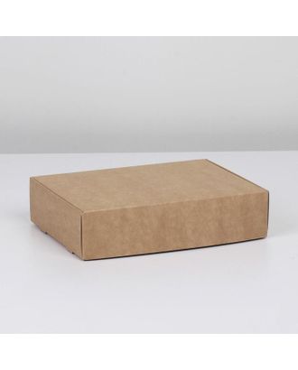 Коробка складная крафтовая 21 х 15 х 5 см арт. СМЛ-187379-1-СМЛ0007302879