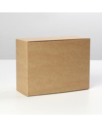 Коробка складная крафтовая 20 х 15 х 8 см арт. СМЛ-185064-1-СМЛ0007302881