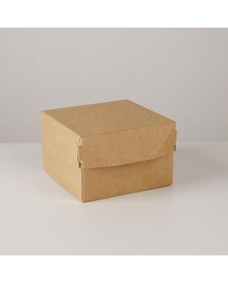 Коробка складная крафтовая 12 х 8 х 12 см арт. СМЛ-170456-1-СМЛ0007302883