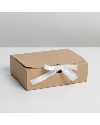 Коробка складная крафтовая 16,5 х 12,5 х 5 см арт. СМЛ-200086-1-СМЛ0007302908