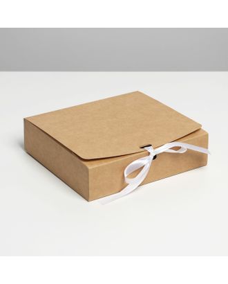 Коробка складная крафтовая 20 х 18 х 5 см арт. СМЛ-202055-1-СМЛ0007302909