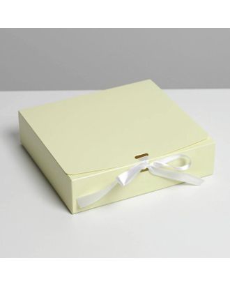 Коробка складная «Желтая», 20 х 18 х 5 см арт. СМЛ-188706-1-СМЛ0007303219