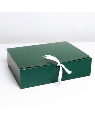 Коробка складная «Изумрудная», 20 х 18 х 5 см арт. СМЛ-188707-3-СМЛ0007303227