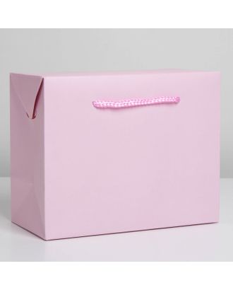 Пакет—коробка «Розовый», 23 × 18 × 11 см арт. СМЛ-222857-1-СМЛ0007303848