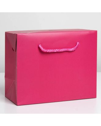 Пакет—коробка «Фуксия», 23 × 18 × 11 см арт. СМЛ-222860-1-СМЛ0007303852