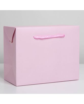 Пакет—коробка «Розовый», 28 × 20 × 13 см арт. СМЛ-222862-1-СМЛ0007303856