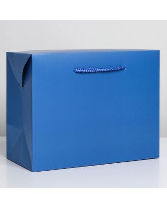 Пакет—коробка «Синий», 28 × 20 × 13 см арт. СМЛ-222864-1-СМЛ0007303858