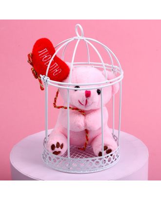 Мягкая игрушка "Влюблённый мишка" цвета МИКС арт. СМЛ-213776-1-СМЛ0007306460