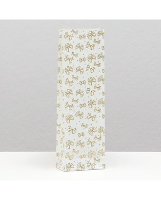 Пакет бумажный фасовочный "Бантики", двухслойный, 5,5 х 3 х 17 см арт. СМЛ-199482-1-СМЛ0007314548