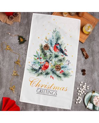 Полотенце Этель "Сhristmas bells" 40x73 см, 100%хл, саржа 190 г/м2 арт. СМЛ-191815-1-СМЛ0007321886