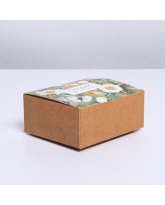 Коробка сборная «Цветы», 12 × 10 × 5 см арт. СМЛ-198021-1-СМЛ0007323095