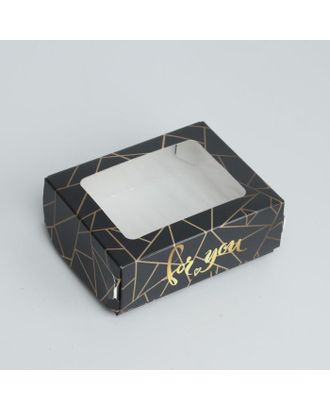 Коробка складная с окном "For You", 10 х 8 х 3,5 см арт. СМЛ-187412-1-СМЛ0007343479