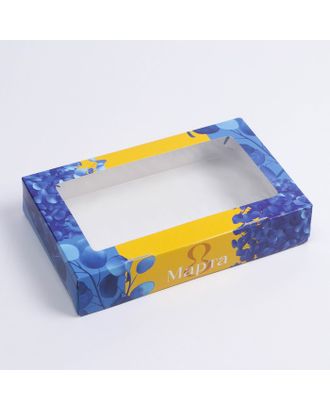 Коробка складная «Гортензии», 20 × 12 × 4 см арт. СМЛ-216296-1-СМЛ0007350981
