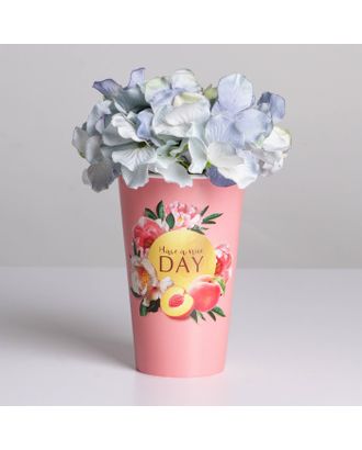 Стаканчик для цветов Have a nice day, 13,5 × 16 см арт. СМЛ-201731-1-СМЛ0007358487
