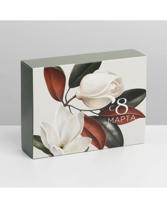 Коробка для сладостей «8 марта», 20 × 15 × 5 см арт. СМЛ-216703-1-СМЛ0007360613