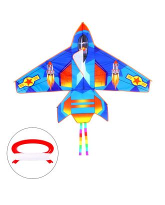 Воздушный змей "Самолёт", цвета МИКС арт. СМЛ-203053-1-СМЛ0007361128