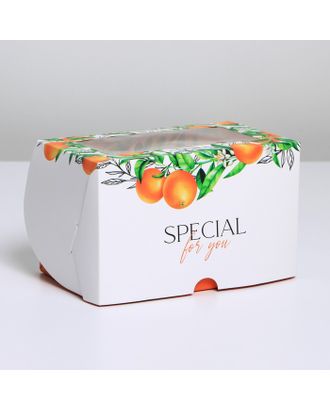 Коробка складная с двусторонним нанесением "Апельсины" 16*10*10 см арт. СМЛ-201033-1-СМЛ0007361160