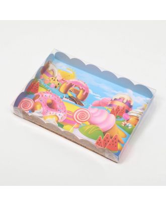 Коробочка для печенья, "Сладкая долина", 22 х 15 х 3 см арт. СМЛ-231295-1-СМЛ0007365354