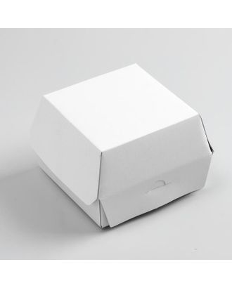 Коробка для бургера, 12,5 х 12,5 х 9 см арт. СМЛ-182202-1-СМЛ0007368025