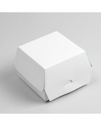 Коробка для бургера, 13 х 13 х 9 см арт. СМЛ-182203-1-СМЛ0007368026