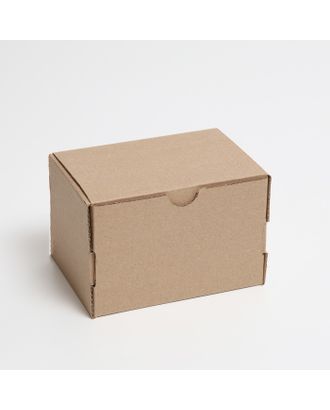Коробка самосборная, бурая, 15 х 10 х 10 см арт. СМЛ-194561-1-СМЛ0007370795