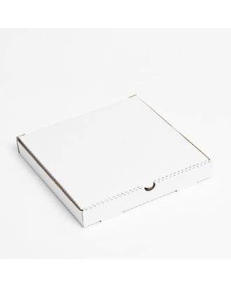 Коробка для пиццы, белая, 30 х 30 х 4 см арт. СМЛ-190487-1-СМЛ0007435025