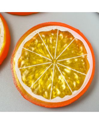 Декор для творчества "Ломтик апельсина" оранжевый 5 см арт. СМЛ-222942-1-СМЛ0007445275