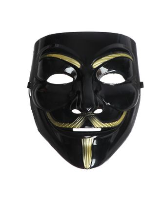 Карнавальная маска "Гай Фокс", цвет чёрный арт. СМЛ-191460-1-СМЛ0007480175