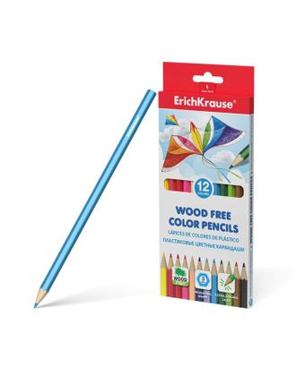 Пластиковые цветные карандаши 12 цветов, ErichKrause, шестигранные арт. СМЛ-190557-1-СМЛ0007483712