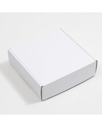Коробка самосборная, белая, 24 х 24 х 7,5 см, арт. СМЛ-217043-1-СМЛ0007511000