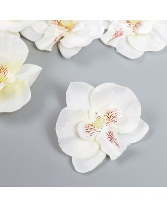 Бутон на ножке для декорирования "Орхидея белая" d=5,5 см арт. СМЛ-227126-1-СМЛ0007516595