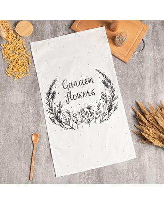 Полотенце "Этель" Garden flowers 40х73 см, 100% хл, саржа 190 г/м2 арт. СМЛ-231193-1-СМЛ0007560464